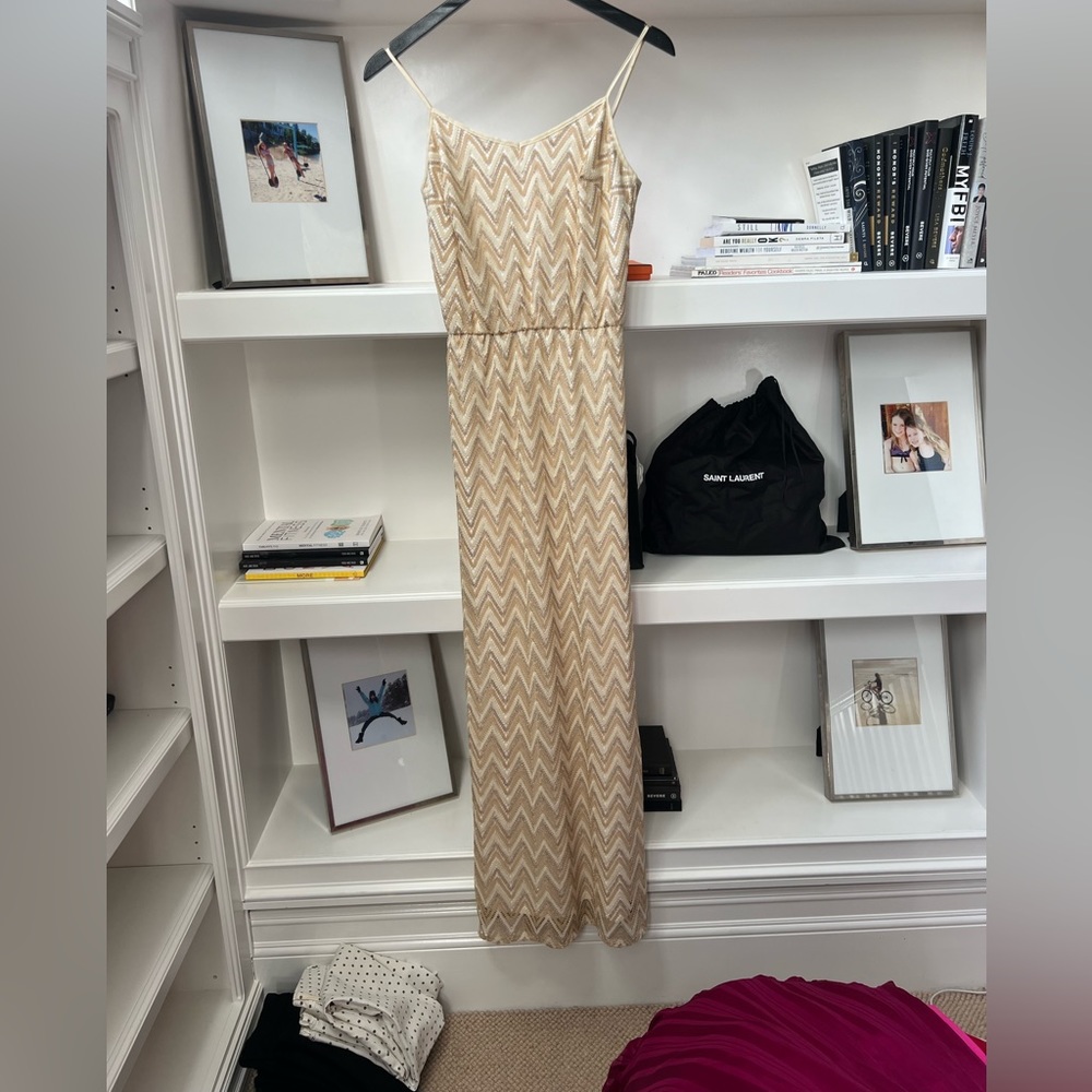 Lilly Pulitzer gold maxi dress